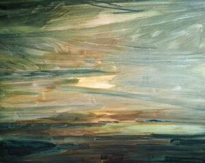 Für Rilke Tusche und Dispersion auf Leinwand 120 x 150 cm