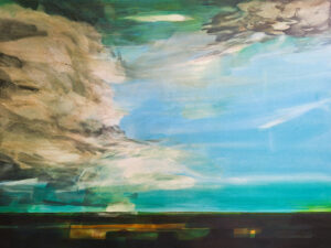 Open Range Tusche auf Leinwand 120 x 150 cm