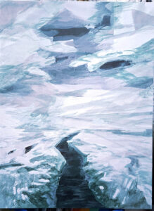 Winterbach Disppersion und Tusche auf Leinwand 80 x 60 cm