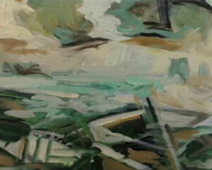 Ein Seltsam Land Öl auf Leinwand 18 x 24 cm