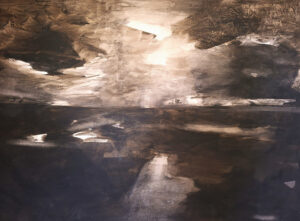 The Last Frontier, Tusche und Sepia auf Bütten, 110 x 150 cm